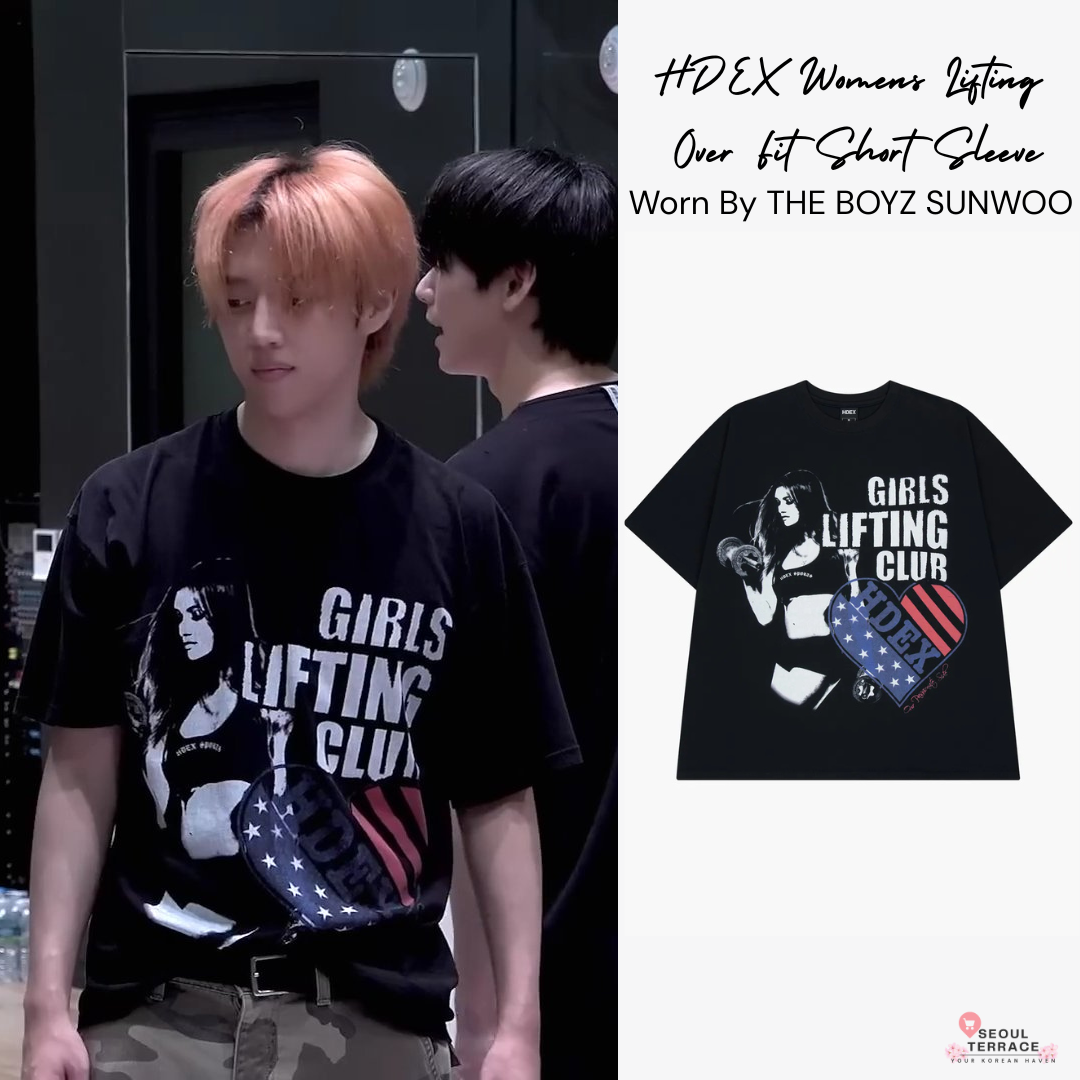 HDEX Womens Lifting Over Fit Short Sleeve Worn by THE BOYZ SUNWOO