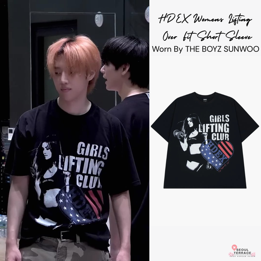 HDEX Womens Lifting Over Fit Short Sleeve Worn by THE BOYZ SUNWOO