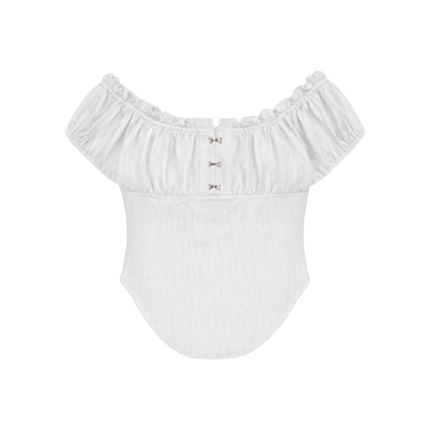 [Aespa Karina Worn] ROCKCAKE Curve Line Corset Blouse