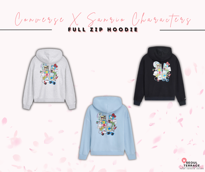 [Converse X Sanrio Characters] Full Zip Hoodie