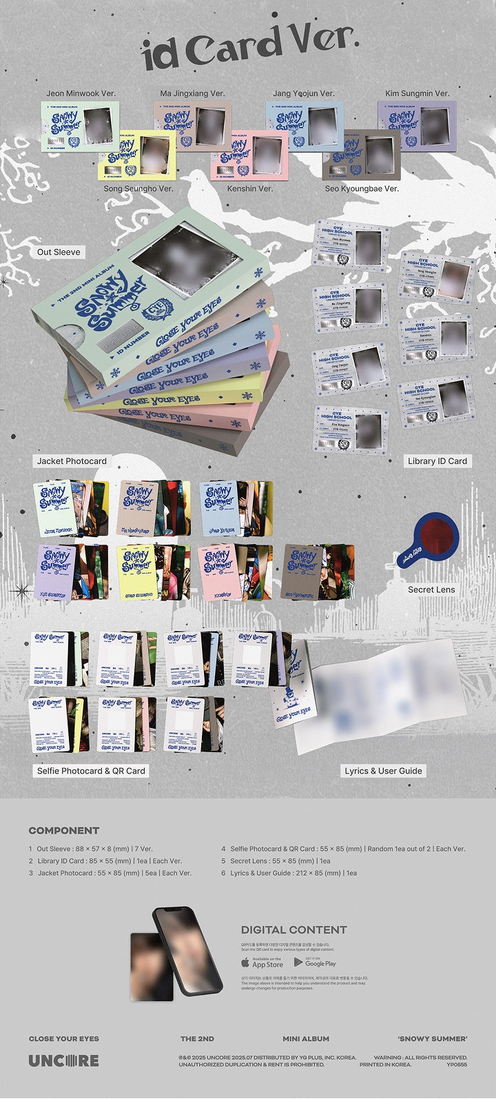 CLOSE YOUR EYES The 2nd Mini Album 'Snowy Summer'