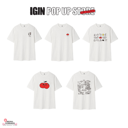 BTS JIN IGIN Pop-Up x WakiWilly Short Sleeve T-Shirt