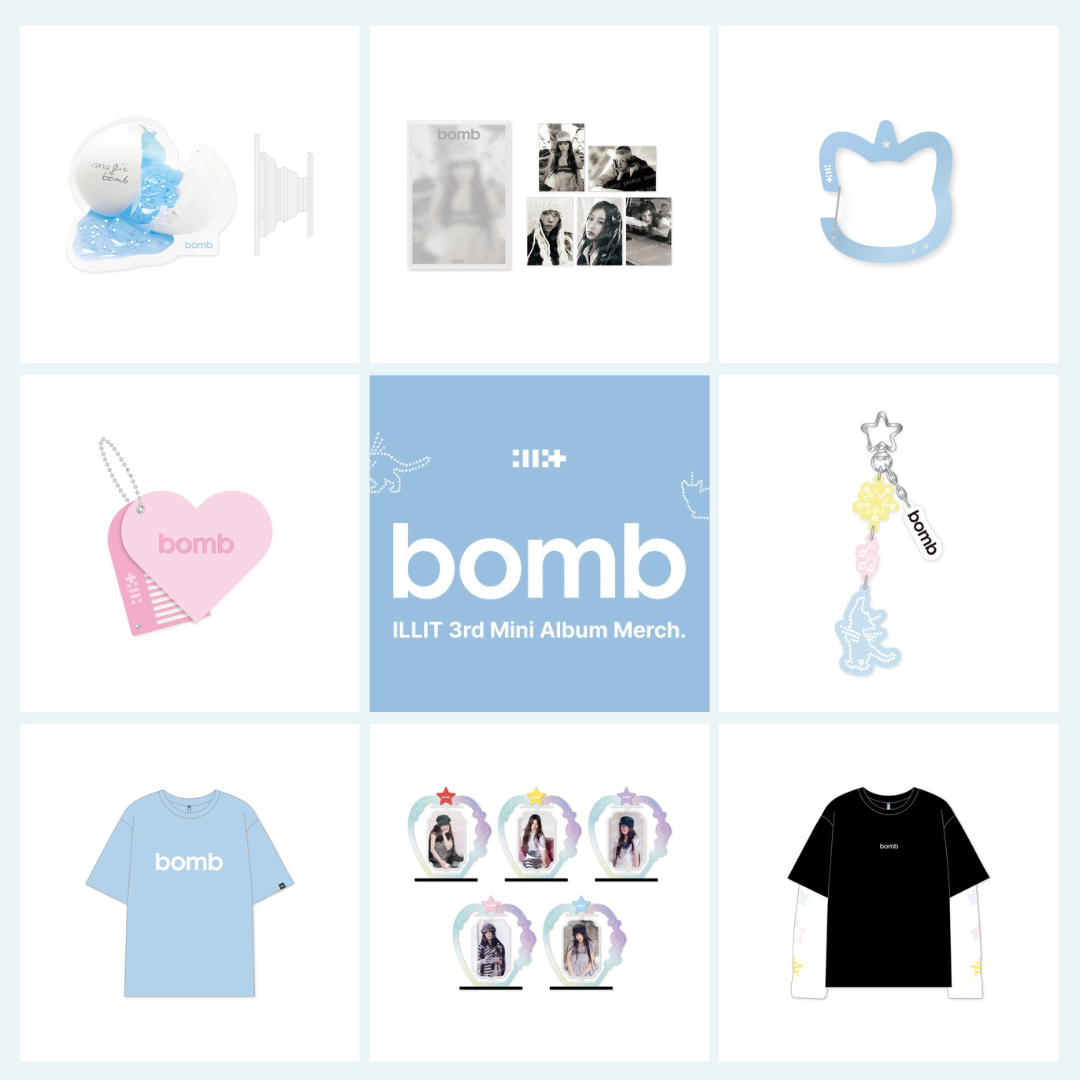 【新品未開封】ILLIT Album ‘bomb’ Merch ver. ILLIT - BOMB 3rd Mini Album Merch Ver – kheartshop
