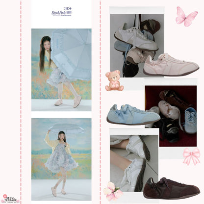 ILLIT x ROCKFISH WEATHERWEAR - SCRUNCH FLAT SNEAKERS