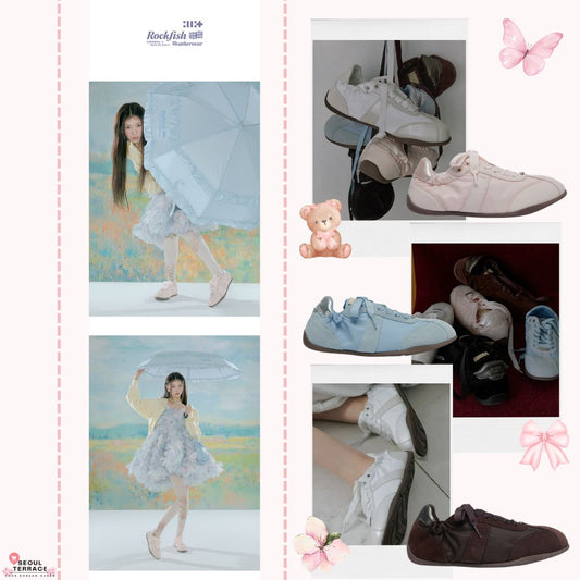 ILLIT x ROCKFISH WEATHERWEAR - SCRUNCH FLAT SNEAKERS