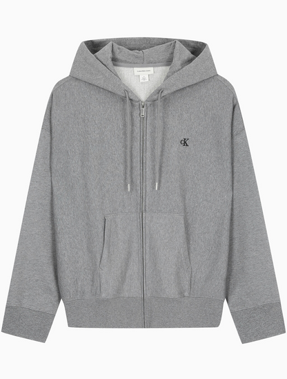 [BTS Jungkook Worn] Calvin Klein Men's Premium Terry Archive Hooded Zip-Up