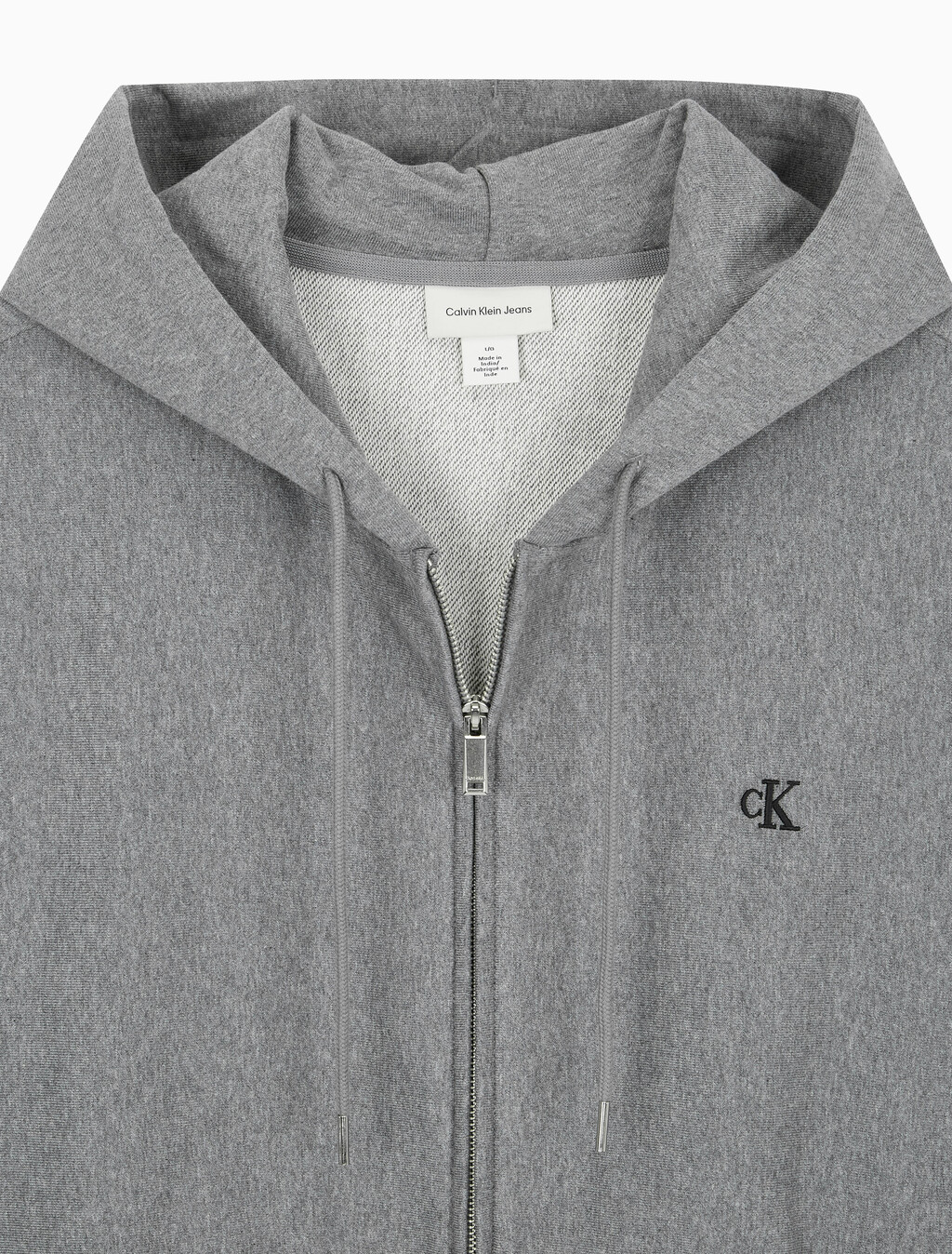 [BTS Jungkook Worn] Calvin Klein Men's Premium Terry Archive Hooded Zip-Up