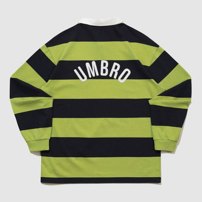 [Day6 Pick] 25FW Umbro HBL Royal College Colorblock Rugby Collar Long Sleeve T-Shirt