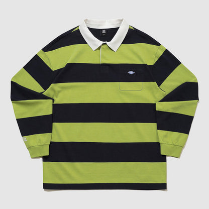 [Day6 Pick] 25FW Umbro HBL Royal College Colorblock Rugby Collar Long Sleeve T-Shirt