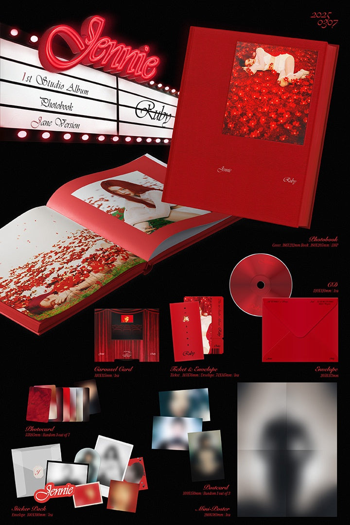 JENNIE - The 1st Studio Album [Ruby] (Photobook) – SEOUL TERRACE