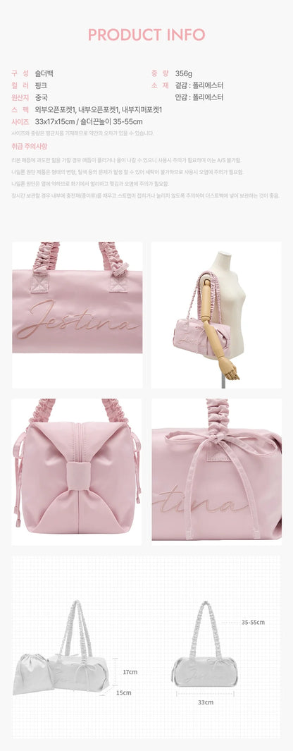 [Itzy Chaeryeong Pick] J.ESTINA BALLO MD String Boston Shoulder Bag