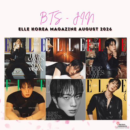BTS JIN - ELLE KOREA MAGAZINE AUGUST 2026 (RANDOM COVER)