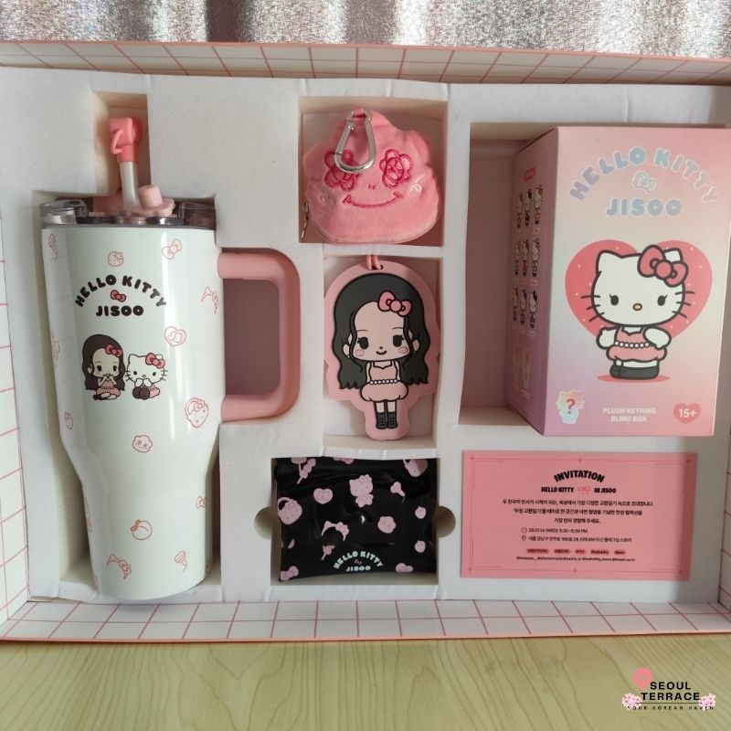 Hello Kitty Jisoo collaboration official merch box set