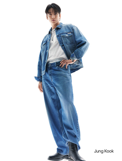 [BTS Jungkook Pick] 25FW Calvin Klein Men's 90s Indigo Citrine Trucker