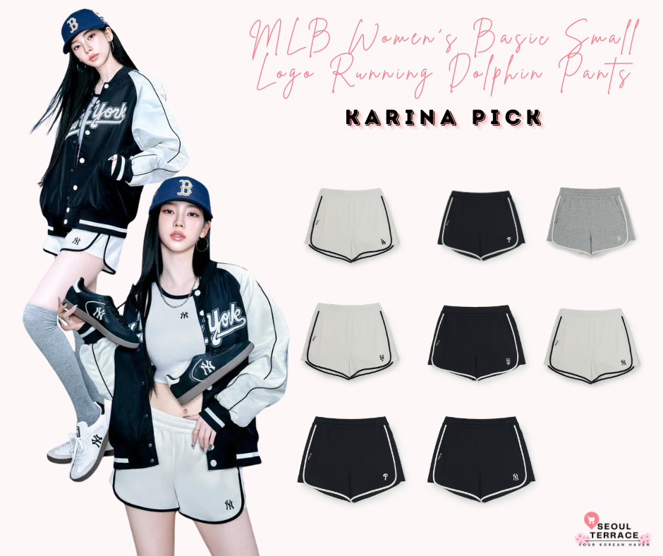 [Karina PICK] MLB Women's Basic Small Logo Running Dolphin Pants