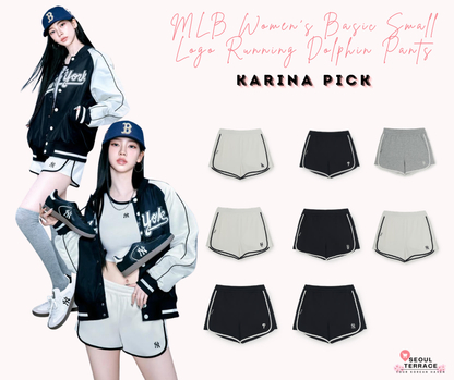 [Karina PICK] MLB Women's Basic Small Logo Running Dolphin Pants