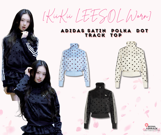 [KiiKii LEESOL Worn] Adidas - Satin Polka Dot Track Top