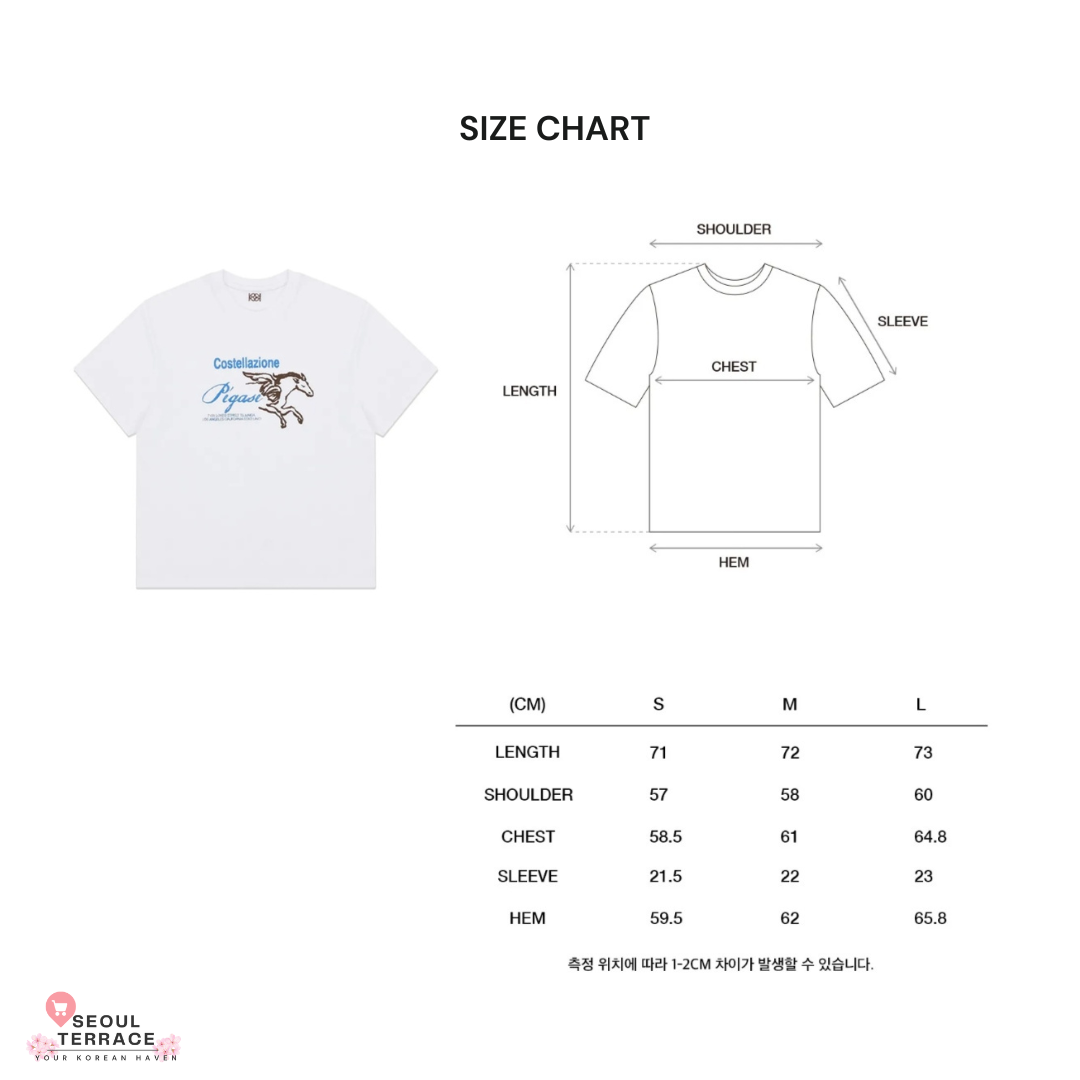 KIJUN PEGASUS OVERSIZED TEE UNISEX [White] Worn by ENHYPEN Sunghoon