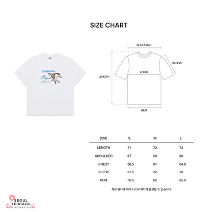 KIJUN PEGASUS OVERSIZED TEE UNISEX [White] Worn by ENHYPEN Sunghoon
