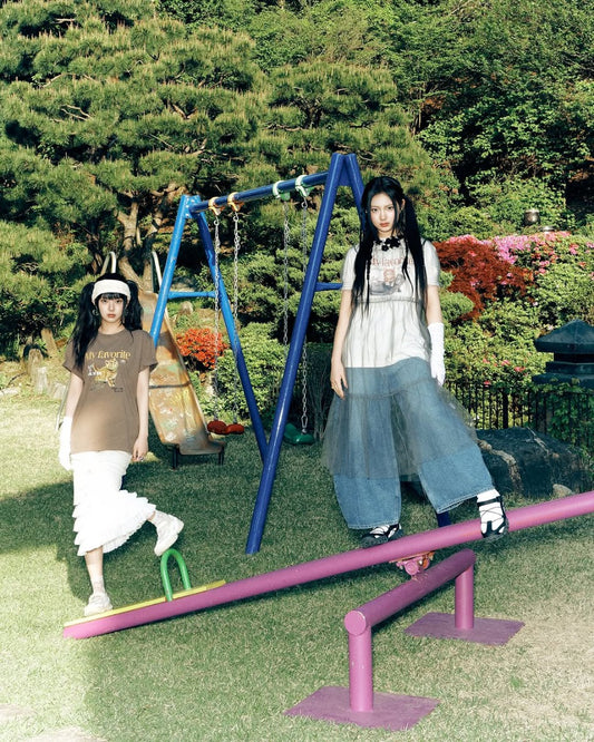 [Kiiikiii and Han So Hee Pick] Fila MY Overfit Cat T-Shirt