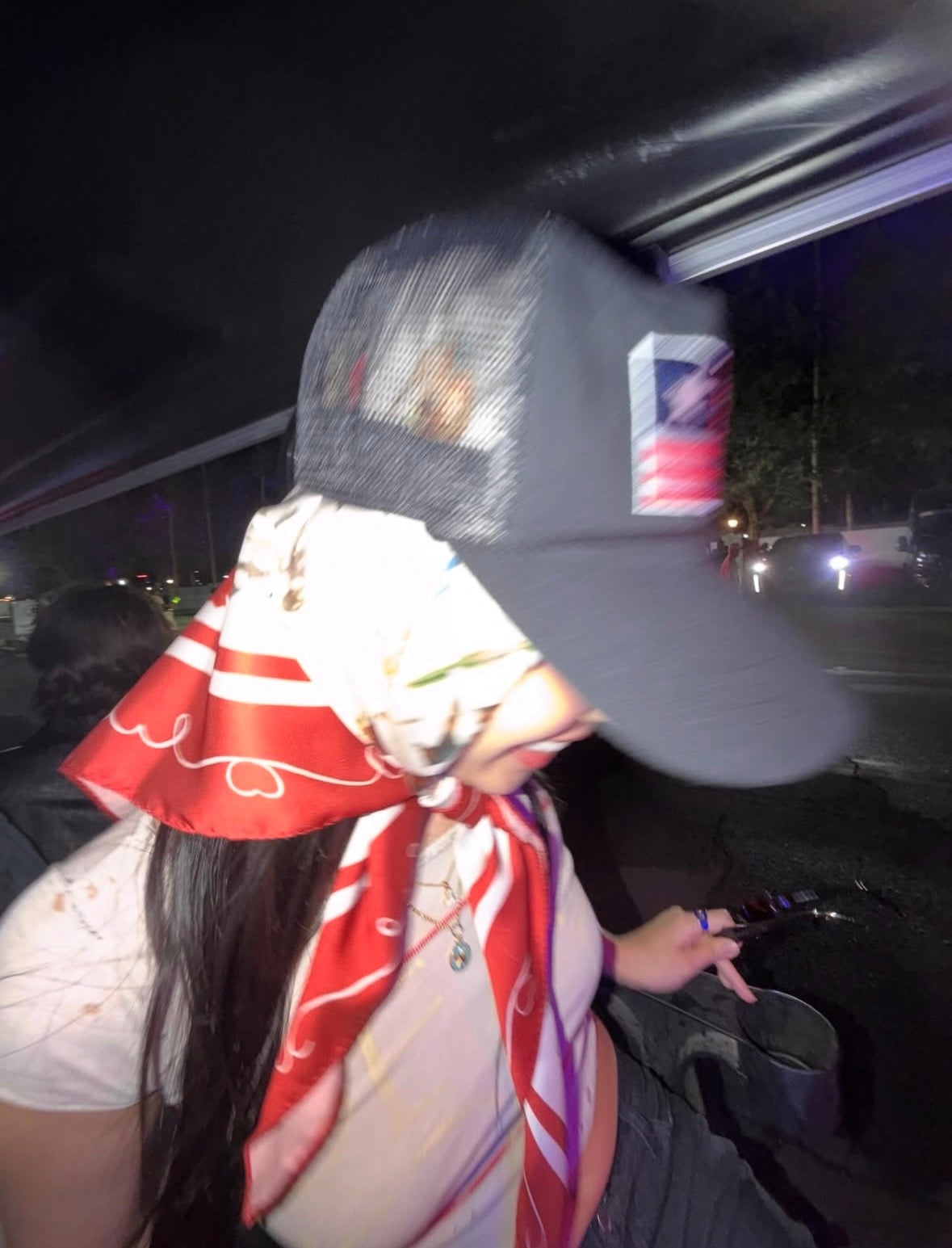 [Blackpink Jennie Worn] OY BADLANDS FLAG TRUCKER CAP