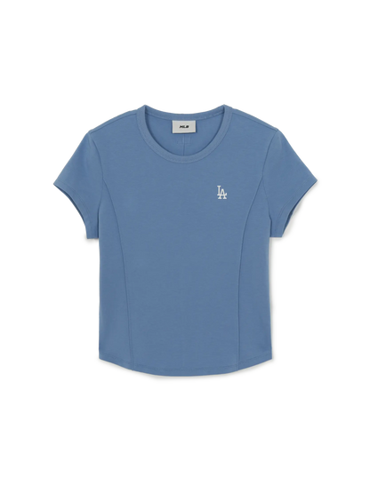 [Aespa Karina Worn] 26 Summer MLB Women's Basic Slim Fit Short Sleeve T-Shirt