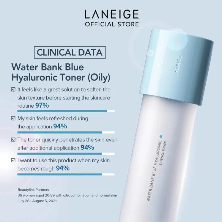 Laneige Water Bank Blue Hyaluronic Toner (Normal to Dry Skin) 160ml