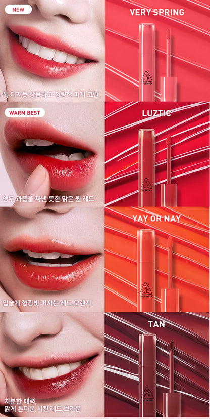 KiiiKiii Jiyu X 3CE Lazy Pop Lip Stain