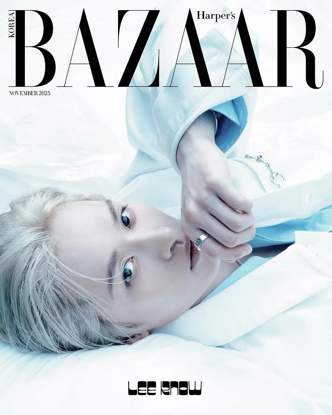 HARPER'S BAZAAR KOREA MAGAZINE NOVEMBER 2025 COVER : Stray Kids LEE KNOW