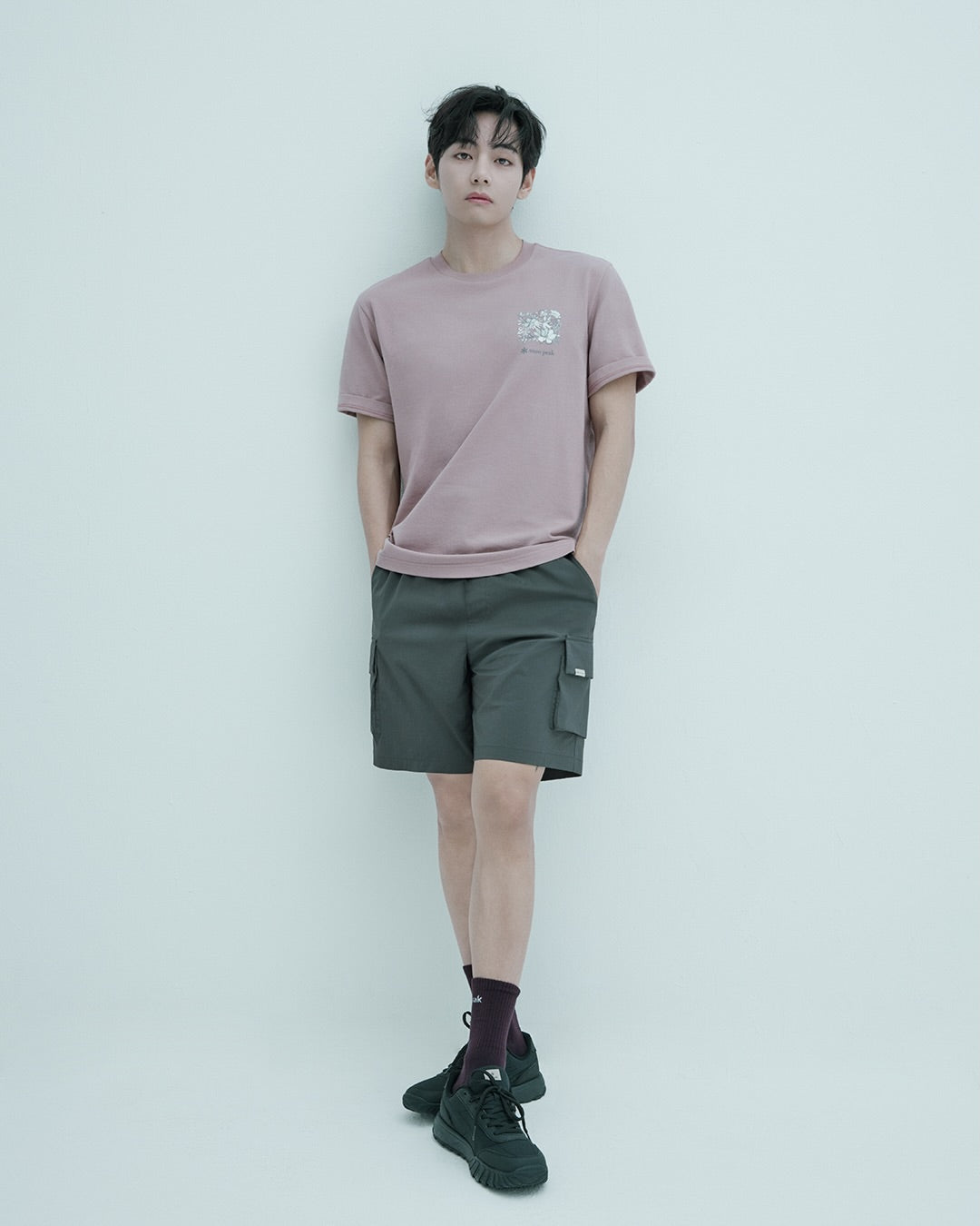 [BTS V Pick]26 Summer Snow Peak Sorona Tropical Short Sleeve T-shirt