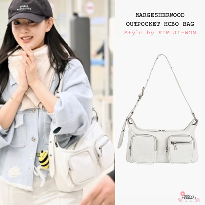 MARGESHERWOOD OUTPOCKET HOBO BAG Wear by Kim Ji-won