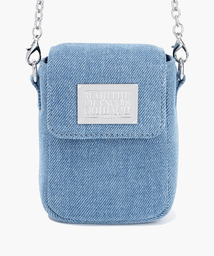 MARITHÉ + FRANÇOIS GIRBAUD - DENIM CLASSIC LOGO CAMERA BAG blue