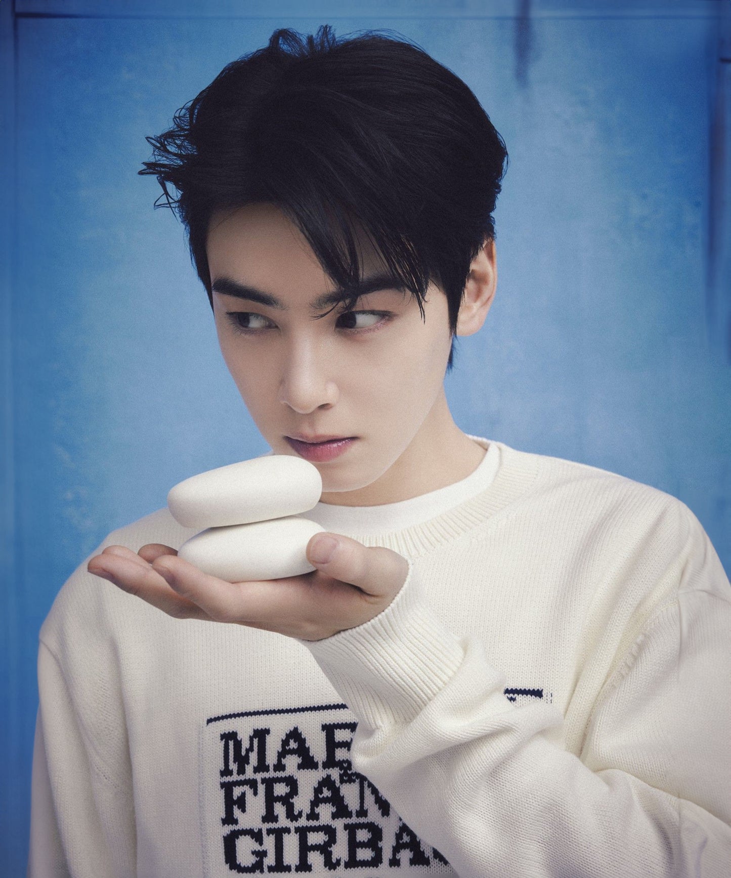 [Worn By Cha Eunwoo] Marithé Et François Girbaud Classic Logo Knit Pullover