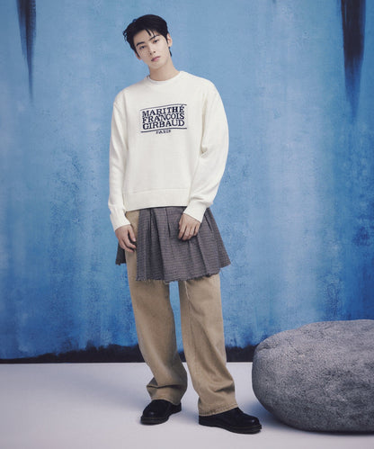 [Worn By Cha Eunwoo] Marithé Et François Girbaud Classic Logo Knit Pullover