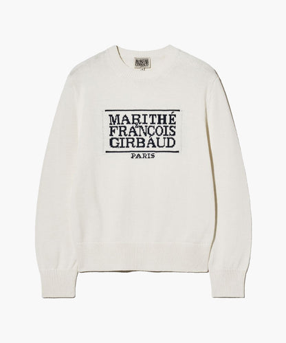 [Worn By Cha Eunwoo] Marithé Et François Girbaud Classic Logo Knit Pullover