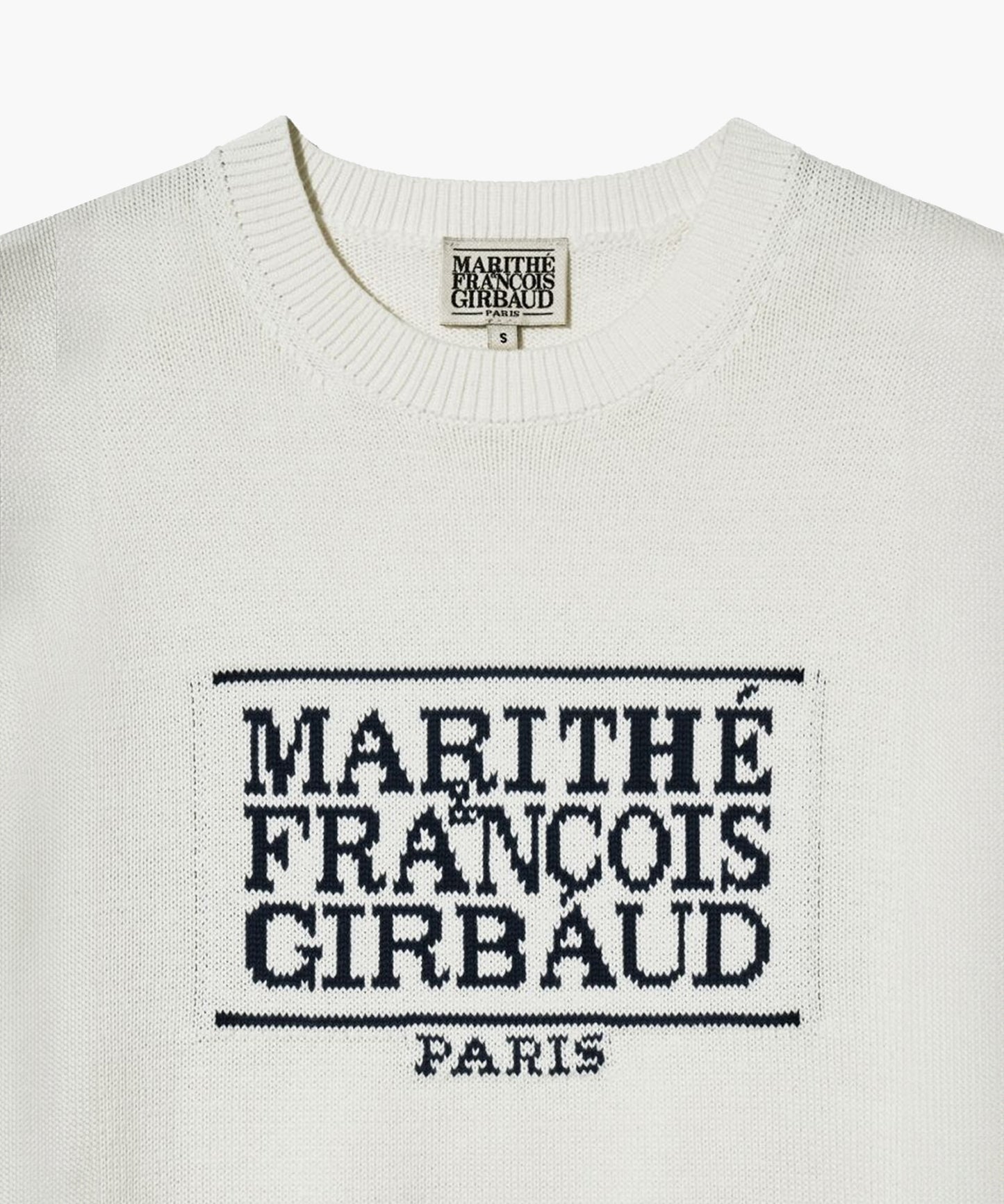 [Worn By Cha Eunwoo] Marithé Et François Girbaud Classic Logo Knit Pullover