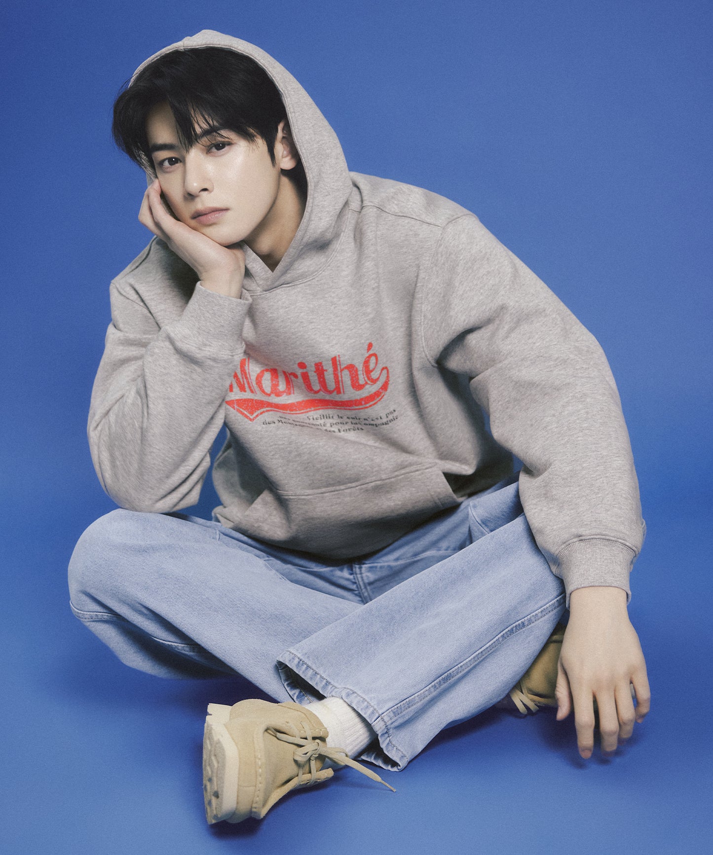 [Worn by Cha Eunwoo] Marithé et François Girbaud Vintage Baseball Hoodie