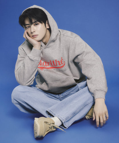 [Worn by Cha Eunwoo] Marithé et François Girbaud Vintage Baseball Hoodie