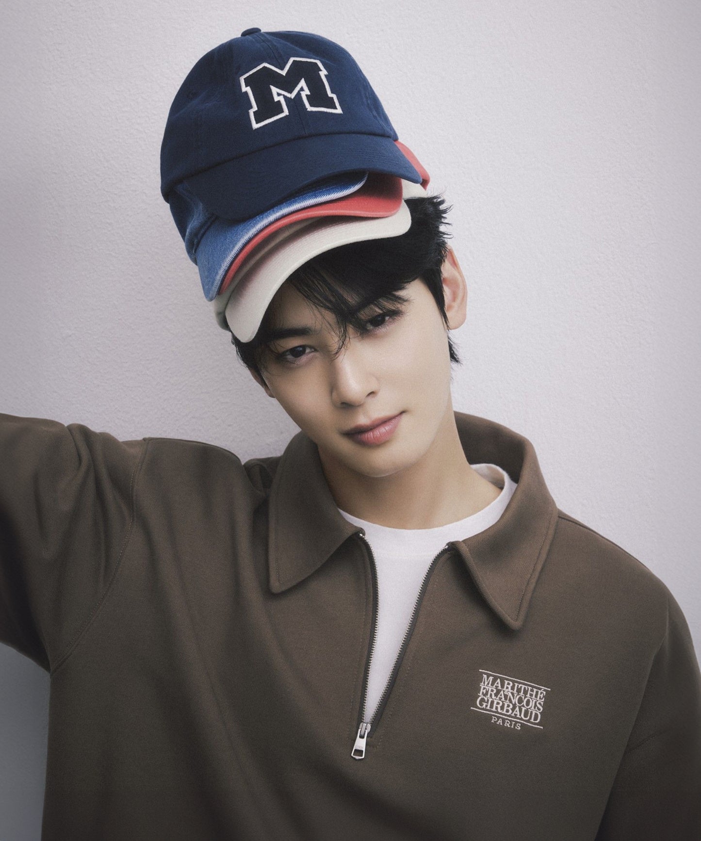 [Worn by Cha Eunwoo] Marithé et François Girbaud - M LOGO APPLIQUE CAP
