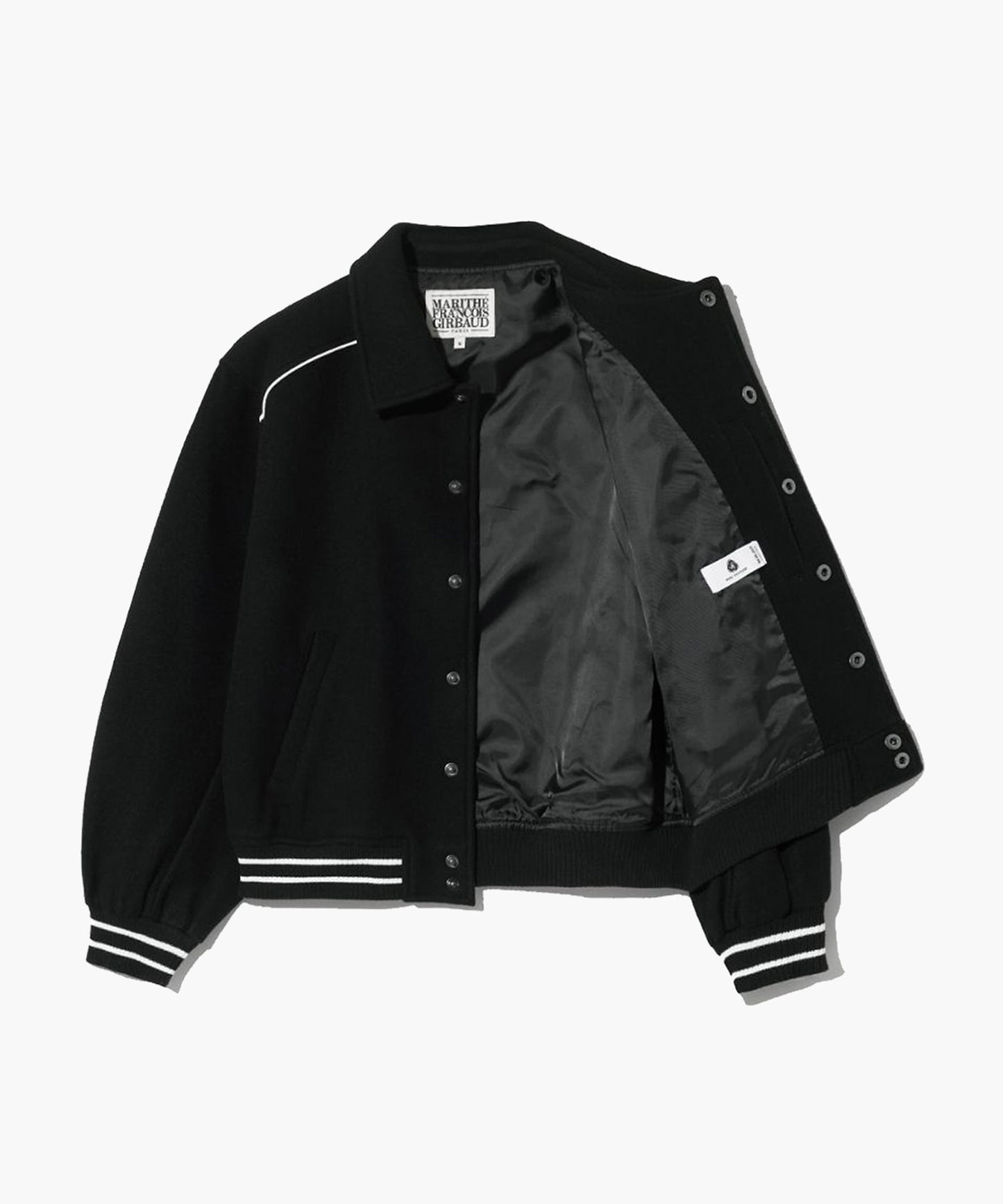 [Worn By Cha Eunwoo] Marithé Et François Girbaud Wool Piping Varsity Jacket