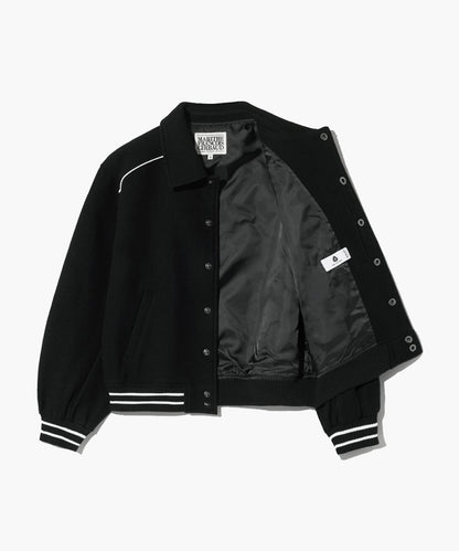 [Worn By Cha Eunwoo] Marithé Et François Girbaud Wool Piping Varsity Jacket