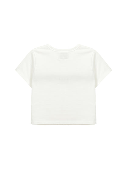 [Aespa Ningning Pick] Matin Kim Cutted Logo  Crop Top