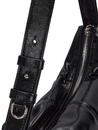Matin Kim Half Shirring Ribbon Round Bag
