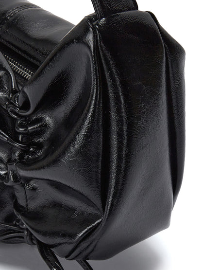 Matin Kim Half Shirring Ribbon Round Bag