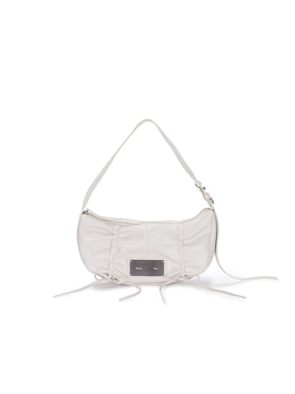 Matin Kim Half Shirring Ribbon Round Bag