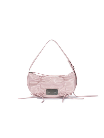 Matin Kim Half Shirring Ribbon Round Bag