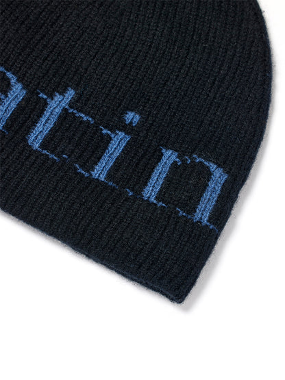 [Twice Momo Pick] Matin Kim Logo Jacquard Knit Beanie