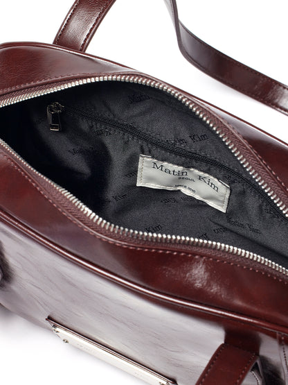 Matin Kim Biker Detail Square Shoulder Bag