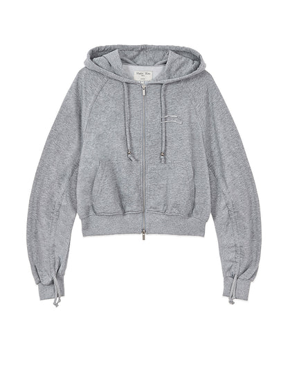 [Ive Leeseo Worn]  Matin Kim Sleeve Detail Hoody Zip up