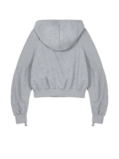 [Ive Leeseo Worn]  Matin Kim Sleeve Detail Hoody Zip up